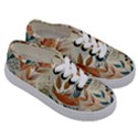 Leaves Pattern Flora Kids  Classic Low Top Sneakers View3