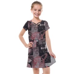 Aesthetic , Aesthetic, Dark Kids  Cross Web Dress by kyorashop23