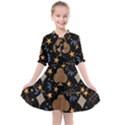 Seamless Pattern Repeat Repetition Kids  All Frills Chiffon Dress View1