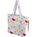 Pattern Seamless Texture Fruit Drawstring Tote Bag View1