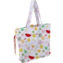 Pattern Seamless Texture Fruit Drawstring Tote Bag View2