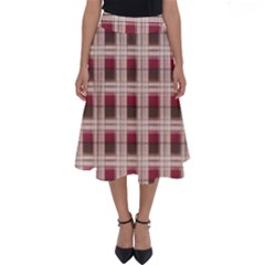 Retro 60s 50s Plaid Pattern 2 Perfect Length Midi Skirt by violetheavensky