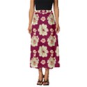 Retro 1880s Flowers Pattern Classic Midi Chiffon Skirt View1