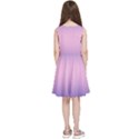 Navy Blue To Cotton Candy Pink Bilinear Gradient Kids  Skater Dress View4