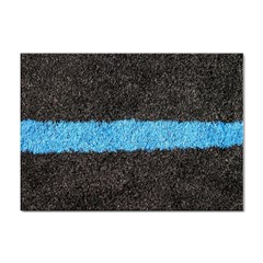 Black Blue Lawn A4 Sticker 100 Pack by hlehnerer