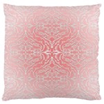 Pink Elegant Damask Large Cushion Case (Two Sides) Front