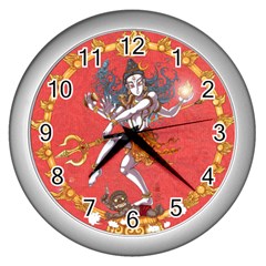 Shiva Wall Clock (silver) by Contest1732403