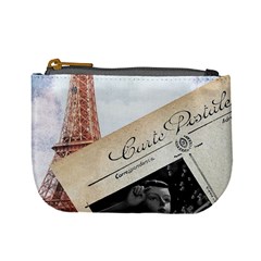 French Postcard Vintage Paris Eiffel Tower Coin Change Purse by chicelegantboutique