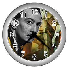 Dali s Whiskers Wall Clock (silver) by Contest1720196