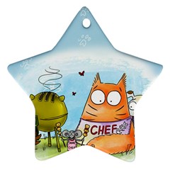 Apron Star Ornament (two Sides) by PookieCatWorld