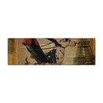 Paris Girl And Great Dane Vintage Newspaper Print Sexy Hot Gil Elvgren Pin Up Girl Paris Eiffel Towe Bumper Sticker 10 Pack Front