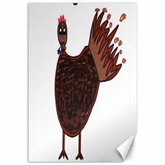 Turkey Canvas 12  X 18  (unframed) by Thanksgivukkah