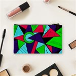 Modern Art Cosmetic Bag (Small) Back