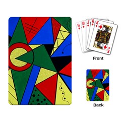 Modern Art Playing Cards Single Design by Siebenhuehner