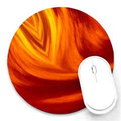 Wave 8  Mouse Pad (round) by Siebenhuehner