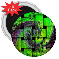 Modern Art 3  Button Magnet (10 Pack) by Siebenhuehner