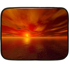 Sunset Mini Fleece Blanket (two Sided) by Siebenhuehner