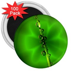 Waterdrops 3  Button Magnet (100 Pack) by Siebenhuehner