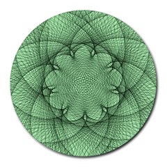 Spirograph 8  Mouse Pad (round) by Siebenhuehner