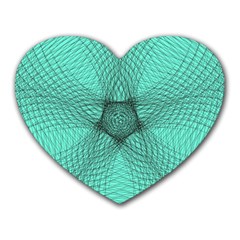 Spirograph Mouse Pad (heart) by Siebenhuehner