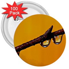 Tree Drops  3  Button (100 Pack) by Siebenhuehner