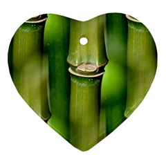 Bamboo Heart Ornament (two Sides) by Siebenhuehner