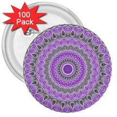 Mandala 3  Button (100 Pack) by Siebenhuehner