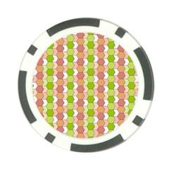 Allover Graphic Red Green Poker Chip by ImpressiveMoments