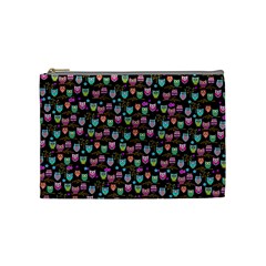 Happy Owls Cosmetic Bag (medium) by Ancello