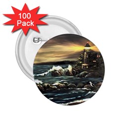  bridget s Lighthouse   By Ave Hurley Of Artrevu   2 25  Button (100 Pack) by ArtRave2