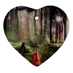 Last Song Heart Ornament (two Sides) by Ancello