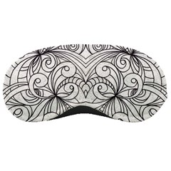 Drawing Floral Doodle 1 Sleeping Mask by MedusArt