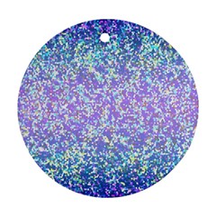 Glitter2 Round Ornament (two Sides) by MedusArt