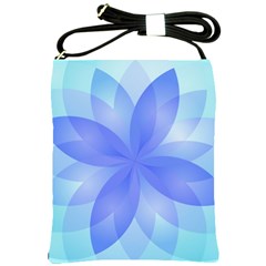 Abstract Lotus Flower 1 Shoulder Sling Bag by MedusArt