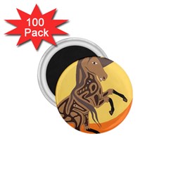 Embracing The Moon 1 75  Button Magnet (100 Pack) by twoaboriginalart