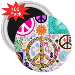 Peace Collage 3  Button Magnet (100 Pack) by StuffOrSomething