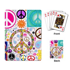 Peace Collage Playing Cards Single Design by StuffOrSomething