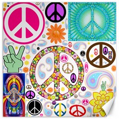 Peace Collage Canvas 20  X 20  (unframed) by StuffOrSomething