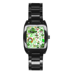 St Patrick s Day Collage Stainless Steel Barrel Watch by StuffOrSomething