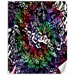 Urock Musicians Twisted Rainbow Notes  Canvas 11  x 14  (Unframed) 10.95 x13.48  Canvas - 1