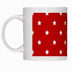 White Stars On Red White Coffee Mug by StuffOrSomething