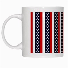 Patriot Stripes White Coffee Mug by StuffOrSomething