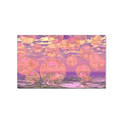 Glorious Skies, Abstract Pink And Yellow Dream Sticker (rectangle) by DianeClancy