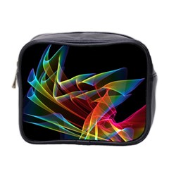 Dancing Northern Lights, Abstract Summer Sky  Mini Travel Toiletry Bag (two Sides) by DianeClancy