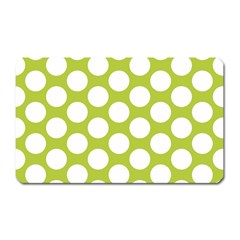 Spring Green Polkadot Magnet (rectangular) by Zandiepants