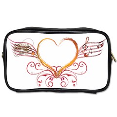 Love Music Toiletries Bag (two Sides) by NoemiDesign