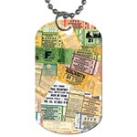 Retro Concert Tickets Dog Tag (Two-sided)  Front