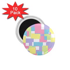 Mod Pastel Geometric 1 75  Button Magnet (10 Pack) by StuffOrSomething