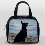 Black German Shepherd Classic Handbag (One Side) Front