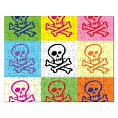 Skull Jigsaw Puzzle (rectangle) by Siebenhuehner